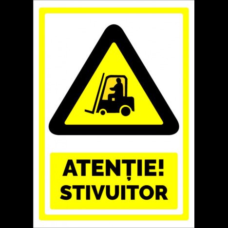 Indicator atentie stivuitor